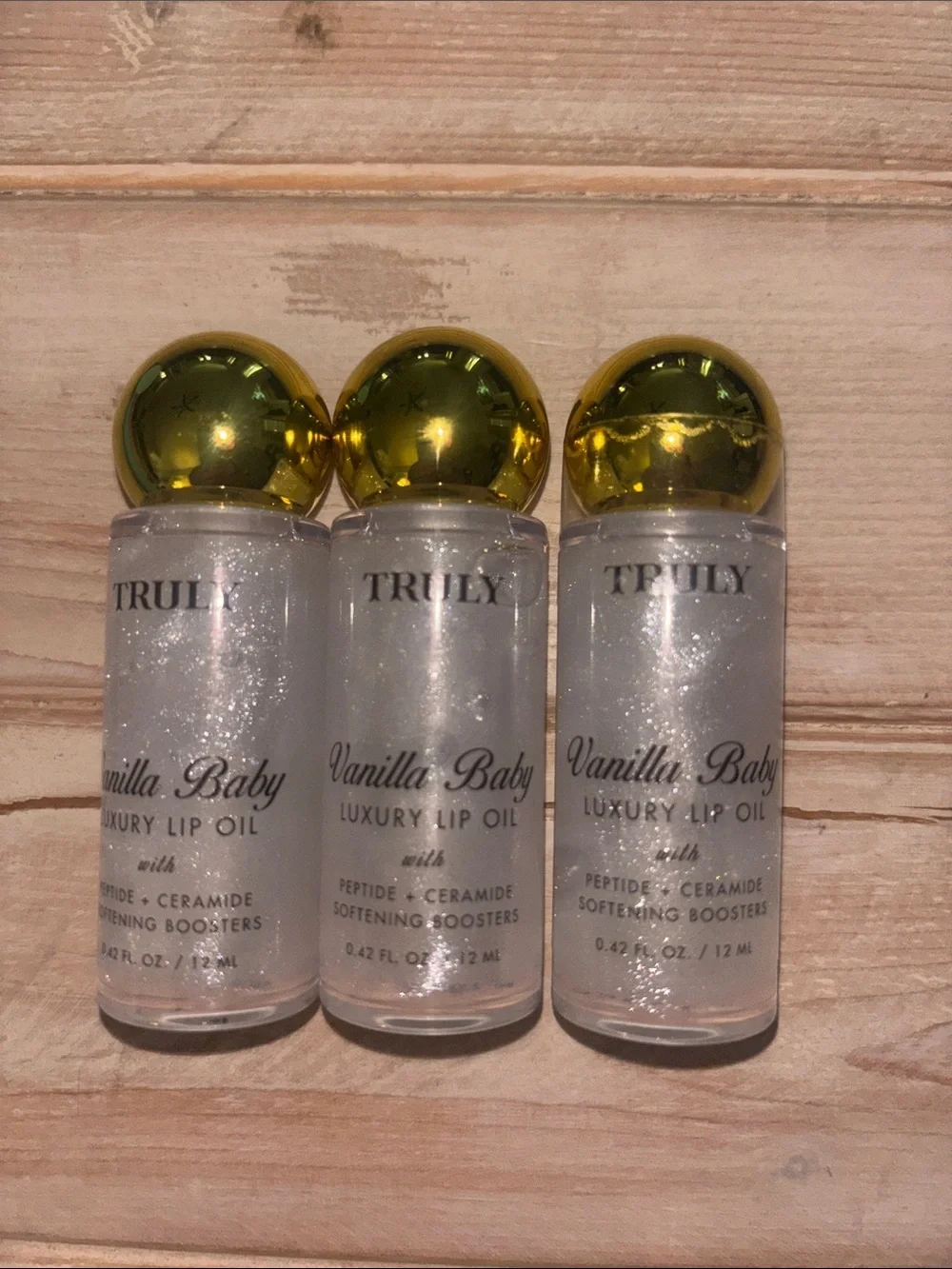 TRULY Vanilla Baby Lip Oil Trio (430)set of 3